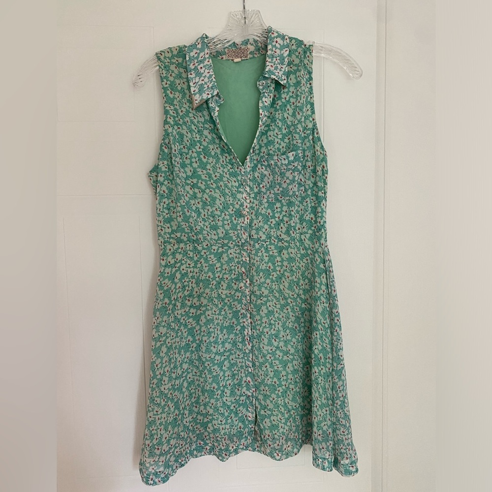 Lucca Couture Green Sleeveless Mini Dress